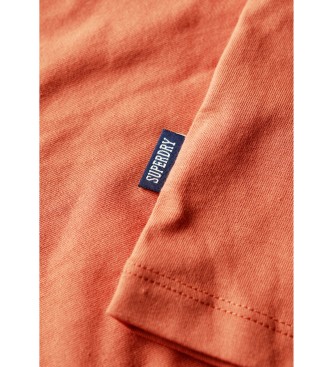 Superdry T-shirt rtro  manches courtes avec logo Essentiel orange