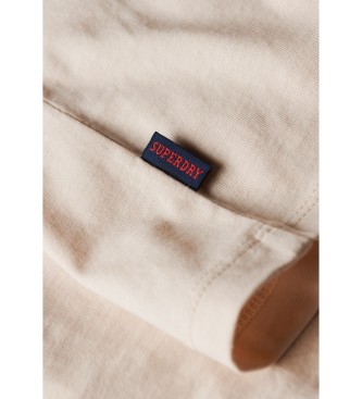 Superdry Retro Kurzarm-Logo-T-Shirt Essential beige