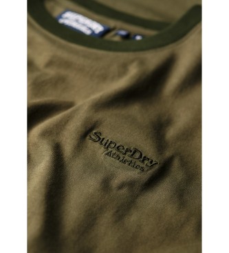 Superdry T-shirt a maniche corte con logo retr essenziale verde