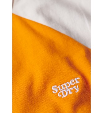 Superdry T-shirt de manga curta com logtipo retro Amarelo essencial