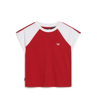 Superdry T-shirt rtro avec logo Essential rouge