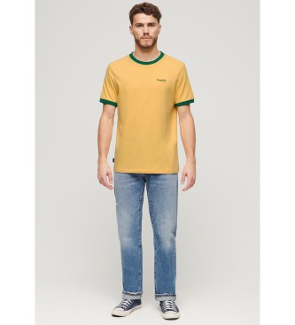 Superdry Moška majica z logotipom Essential yellow