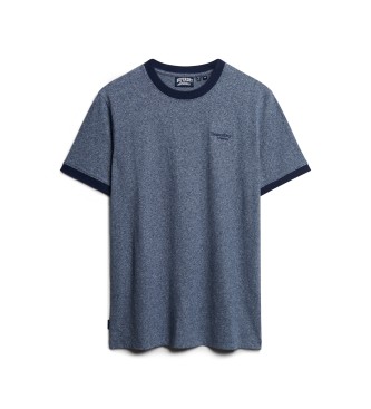 Superdry Ringer T-shirt med logo Essential blue