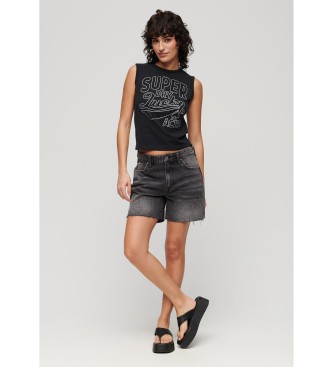 Superdry T-Shirt mit schwarzen Retro-Bestzen