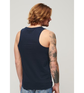 Superdry T-shirt sans manches en coton avec texture marine