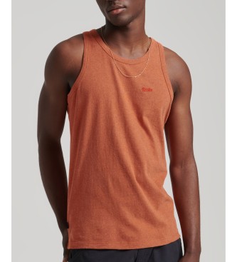 Superdry T-shirt sans manches, coton biologique avec logo Vintage Logo orange