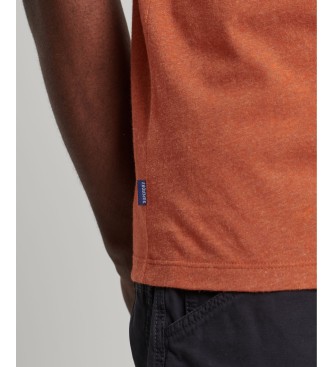 Superdry Mouwloos T-shirt, biologisch katoen met logo Vintage Logo oranje