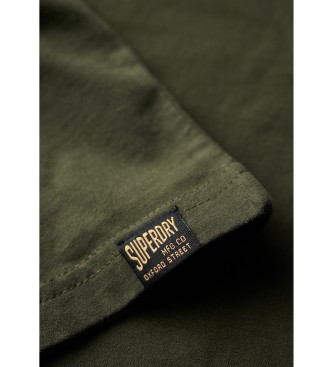 Superdry Classic T-shirt with vintage Heritage logo green