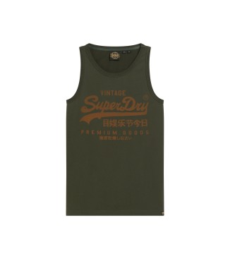 Superdry T-shirt clssica com logtipo Heritage vintage verde
