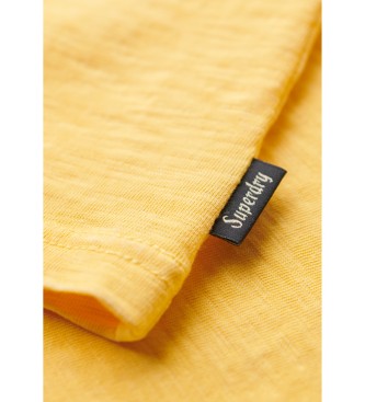 Superdry Majica brez rokavov z rumenim logotipom Cali