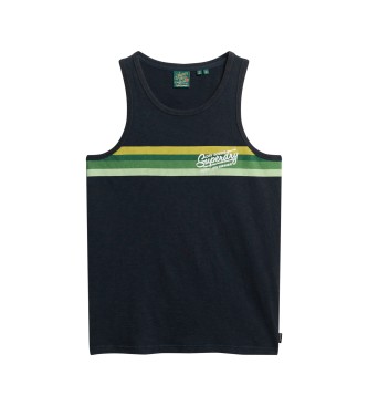 Superdry Sleeveless T-shirt with navy Cali logo