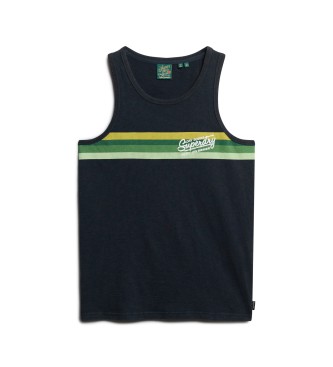 Superdry Sleeveless T-shirt with navy Cali logo