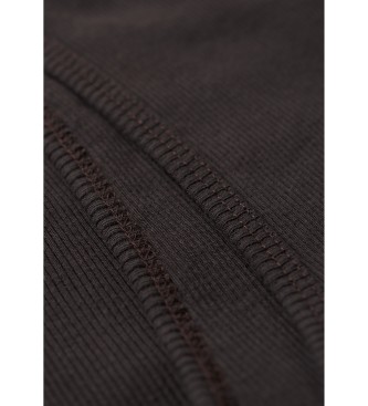 Superdry Camiseta espalda olmpica negro