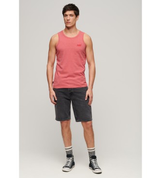 Superdry Essential logo sleeveless t-shirt pink