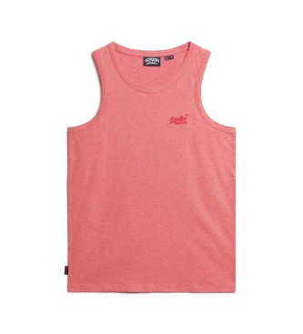 Superdry Essential logo sleeveless t-shirt pink