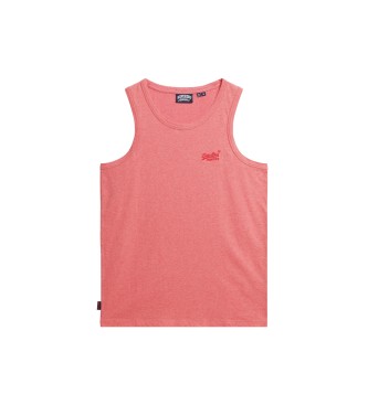 Superdry Essential logo sleeveless t-shirt pink