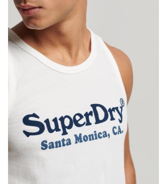 Superdry Vintage Logo Venue T-shirt classique avec logo blanc