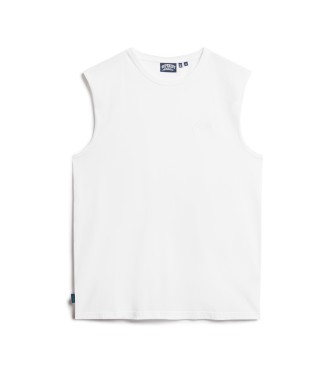 Superdry Camiseta Essential en algodn orgnico con logo blanco