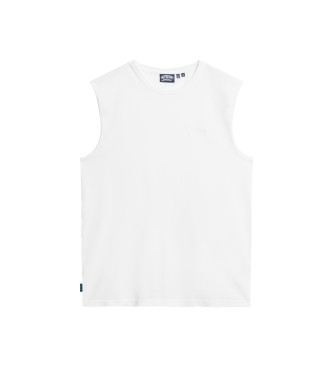 Superdry T-shirt essenziale in cotone biologico con logo bianco