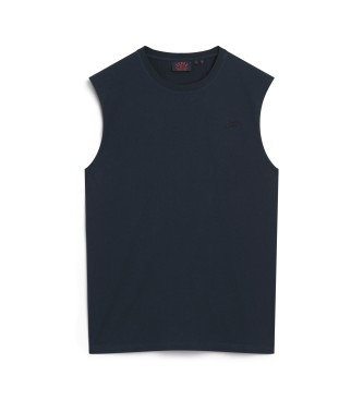 Superdry Essential T-shirt i kologisk bomuld med navy logo