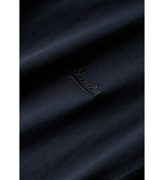 Superdry T-shirt essentiel en coton biologique avec logo bleu marine
