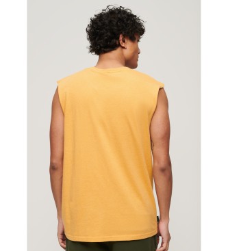 Superdry Essential rmls T-shirt med gul logotyp