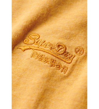 Superdry T-shirt essencial sem mangas com logtipo amarelo