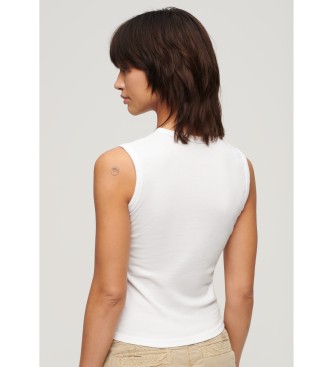Superdry Komodo Globe Trotter sleeveless T-shirt white