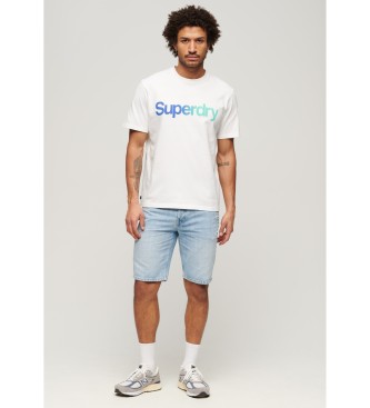 Superdry T-shirt ample avec logo Core blanc