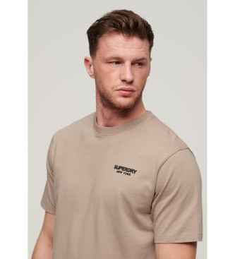 Superdry Camiseta suelta Luxury Sport taupe