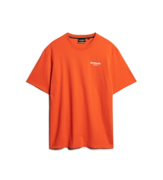 Superdry T-shirt desportiva de luxo laranja
