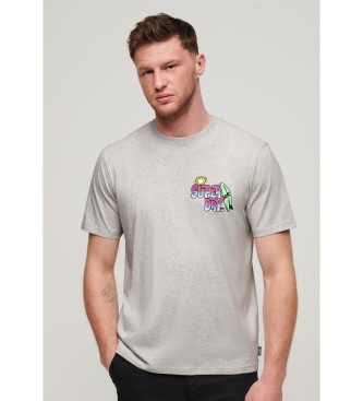 Superdry Neon Travel loose t-shirt grey