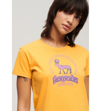 Superdry T-shirt do Ashram de Komodo amarela