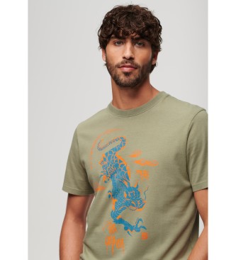 Superdry Komodo Kailash draak T-shirt groen