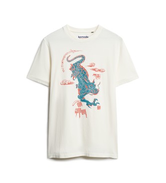 Superdry Komodo Kailash Dragon T-shirt vit