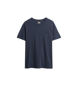 Superdry T-shirt con trama logo vintage blu scuro