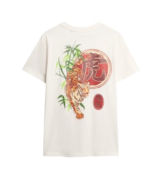 Superdry White Tokyo Relaxed T-shirt