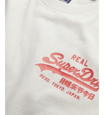 Superdry White Tokyo Relaxed T-shirt