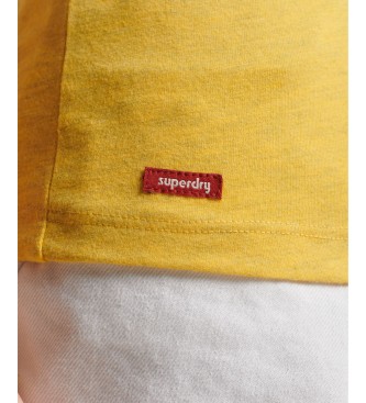 Superdry T-shirt gialla souvenir vintage della citt
