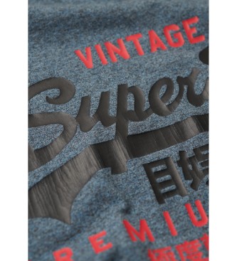 Superdry Vintage majica z modrim dvobarvnim logotipom