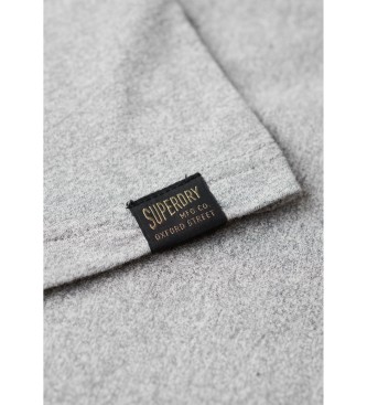 Superdry T-shirt vintage con logo grigio bicolore