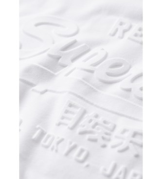 Superdry T-shirt vintage avec logo blanc en relief