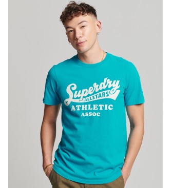 Superdry Vintage majica Home Run modra