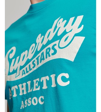Superdry Niebieska koszulka Vintage Home Run