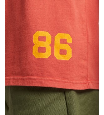 Superdry T-shirt Vintage Home Run cor de laranja