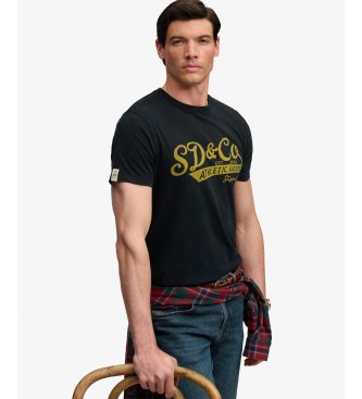 Superdry Black Vintage Script T-shirt