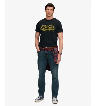 Superdry Black Vintage Script T-shirt