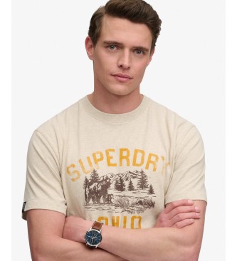 Superdry T-shirt Wild Frontier beige