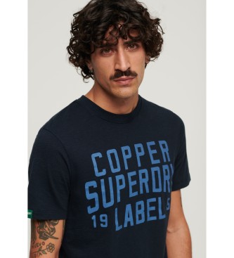 Superdry Camiseta Workwear de la gama Copper Label marino