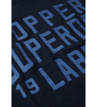 Superdry Arbejdstjs-T-shirt fra Copper Labels navy-serie